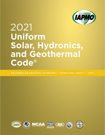 2021 Uniform Solar Energy Hydronic Code