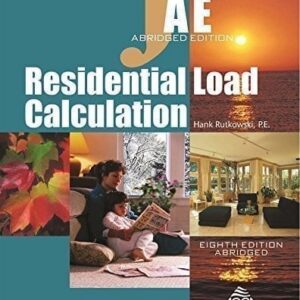 Residential Load Calculation Manual J Abridged Edition