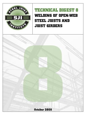 WELDING OF OPEN-WEB STEEL JOISTS AND JOIST GIRDERS