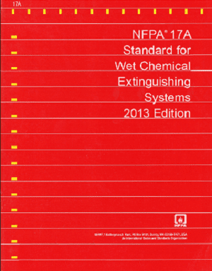 NFPA 17A: Standard for Wet Chemical Extinguishing Systems, 2013