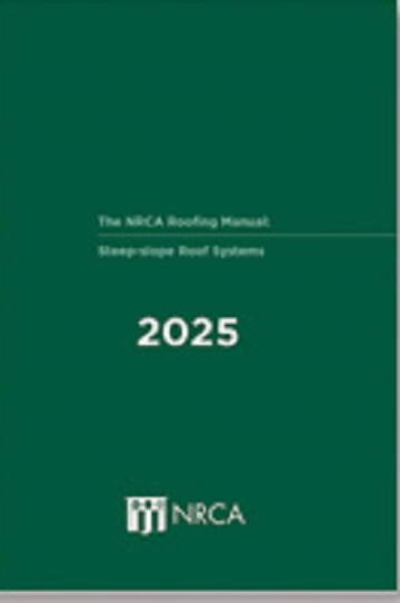 NRCA Roofing Manual Steep slope Roof Systems 2025