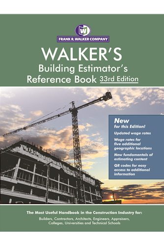 Walker's Building Estimator's Reference Book 33rd Edition